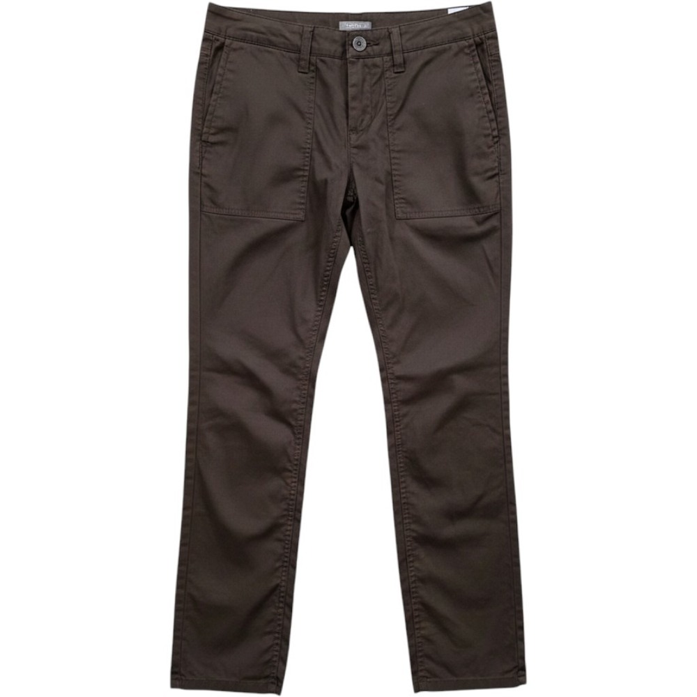 Toad&Co Womens Organic Cotton Blend Stretch Straight Leg Pants Brown Size 4
